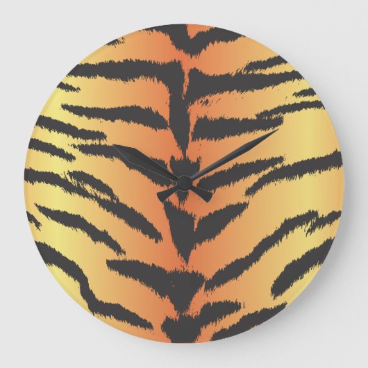 Tijgerafdrukken, tijgerstrips, afdrukken van diere grote klok (Voorkant)