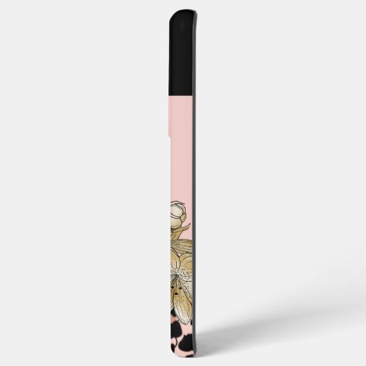 Tijgerafdrukroze en zwart Ivory Flowers S21-Hoesje Samsung Galaxy Hoesje (Achterkant horizontaal)