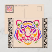 Tijgeransichtkaart Briefkaart (Voorkant / Achterkant)