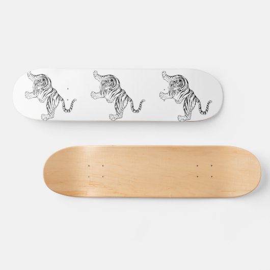  tijgerAziatische cultuur Persoonlijk Skateboard (Horizontaal)