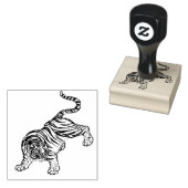  tijgerAziatische cultuur Rubberstempel (Gestempeld)