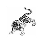  tijgerAziatische cultuur Rubberstempel (Afrduk)