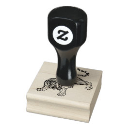  tijgerAziatische cultuur Rubberstempel