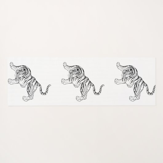  tijgerAziatische cultuur Yogamat (Achterkant (horizontaal))