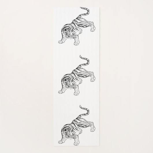  tijgerAziatische cultuur Yogamat (Achterkant)