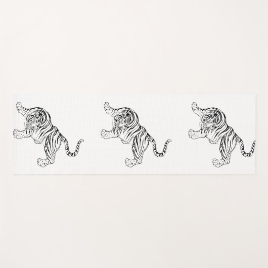  tijgerAziatische cultuur Yogamat (Voorkant (horizontaal))