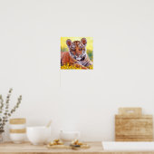 Tijgerbabywelp Poster (Keuken)