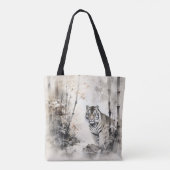 tijgerbamboebos tote bag (Achterkant)