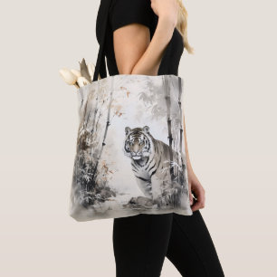 tijgerbamboebos tote bag