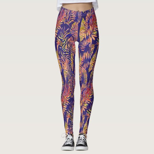 Tijgerblad Leggings (Voorkant)