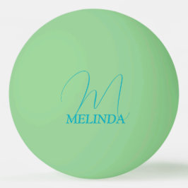 Tijgerblauw Monogram Pingpongbal