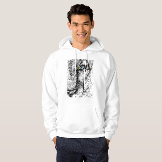 Tijgerblik Hoodie (Voorkant volledig)