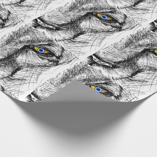 Tijgerblik inpakpapier (Hoek)