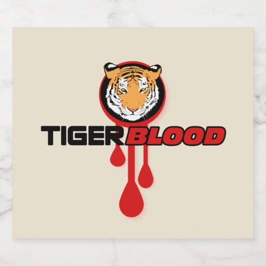 tijgerbloed bier etiket (Enkel label)
