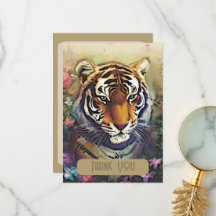 Tijgerbloem bedankkaart