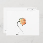 tijgerbloem briefkaart (Voorkant / Achterkant)