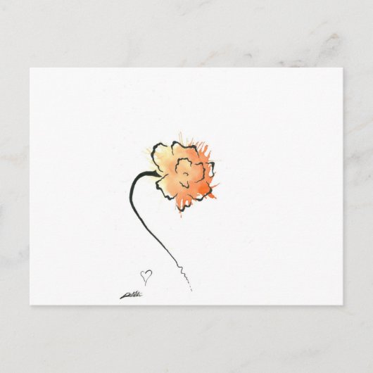 tijgerbloem briefkaart (Voorkant)