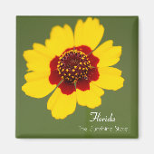 Tijgerbloem Coreopsis van de staat Florida Magneet (Voorkant)