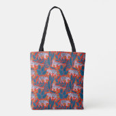 Tijgerbloesemparade Tote Bag (Achterkant)