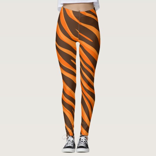 tijgerbonafdrukken leggings (Voorkant)