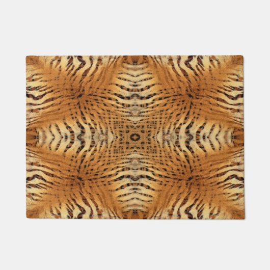 tijgerbonpatroon deurmat (Voorkant)