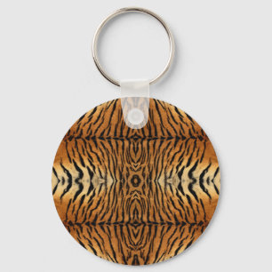 tijgerbonpatroon sleutelhanger