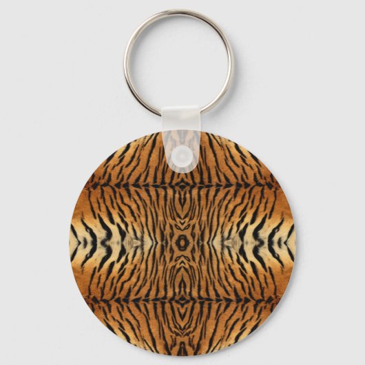 tijgerbonpatroon sleutelhanger (Voorkant)