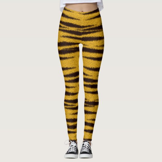 Tijgerbont Effect Leggings (Voorkant)