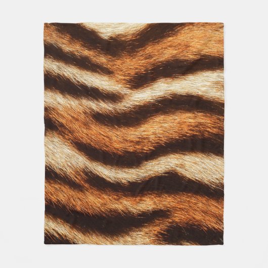 tijgerbontextuur fleece deken (Voorkant)