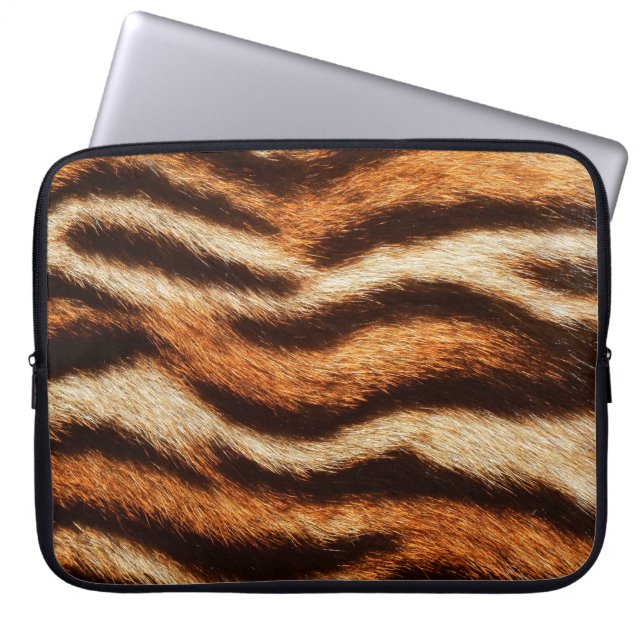tijgerbontextuur laptop sleeve (Voorkant)