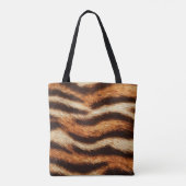 tijgerbontextuur tote bag (Achterkant)