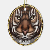 Tijgerbotten keramisch ornament (Links)