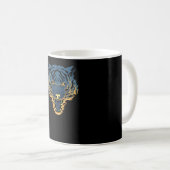 tijgerbrand koffiemok (Voorkant rechts)