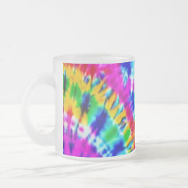 Tijgerbroek gekleurde tie dye koffiemok matglas koffiemok