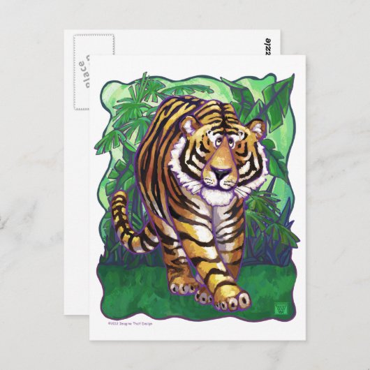 Tijgercadeautjes en Accessoires Briefkaart (Voorkant / Achterkant)