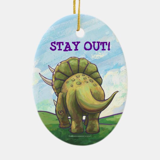 Tijgercadeautjes en Accessoires Keramisch Ornament (Achterkant)