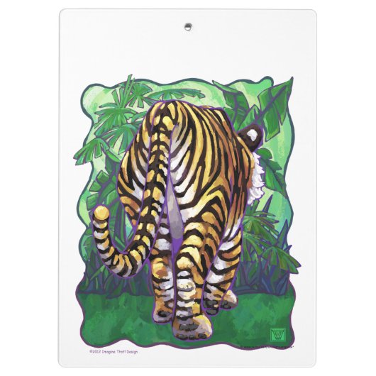 Tijgercadeautjes en Accessoires Klembord (Achterkant)