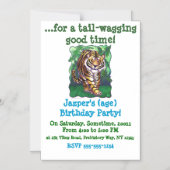 Tijgercadeautjes en Accessoires Magnetische Uitnodiging (Voorkant)