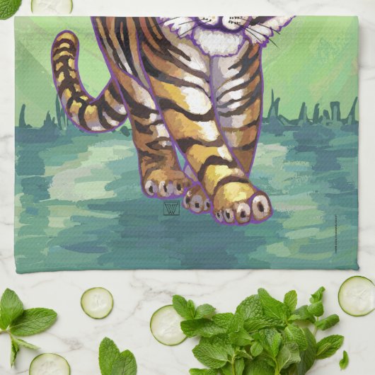 Tijgercadeautjes en Accessoires Theedoek (Gevouwen)