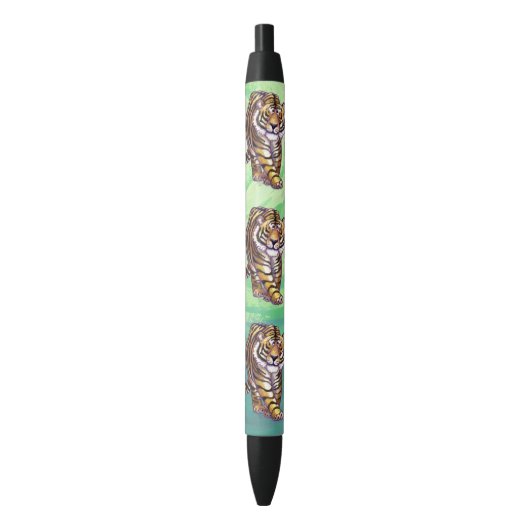 Tijgercadeautjes en Accessoires Zwarte Inkt Pen (Voorkant Verticaal)