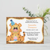 Tijgerdag - uitnodiging (Staand voorkant)