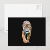 tijgerdier briefkaart (Voorkant / Achterkant)