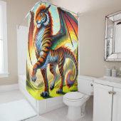tijgerdier douchegordijn (In situ)
