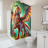 tijgerdier douchegordijn (In situ)