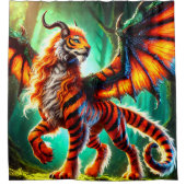 tijgerdier douchegordijn (Voorkant)