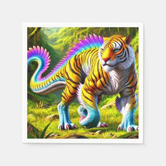 tijgerdier servet (Voorkant)