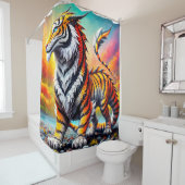 Tijgerdinosaurus Douchegordijn (In situ)