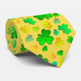 Tijgerdrieblad St. Patrick's Day stropdas