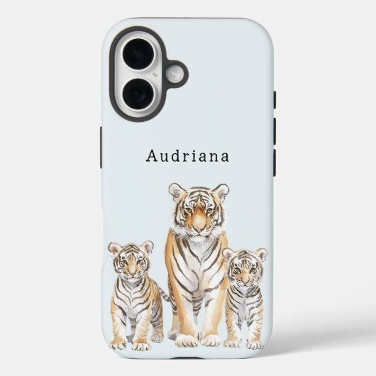 Tijgerfamilie Case-Mate iPhone Case (Achterkant)
