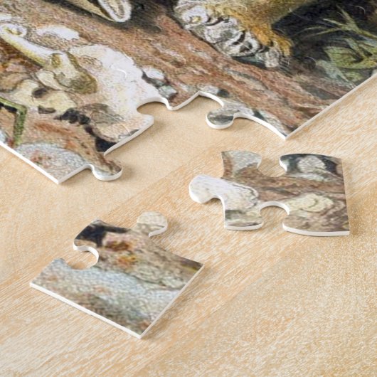 Tijgerfamilie Legpuzzel (Zijkant)